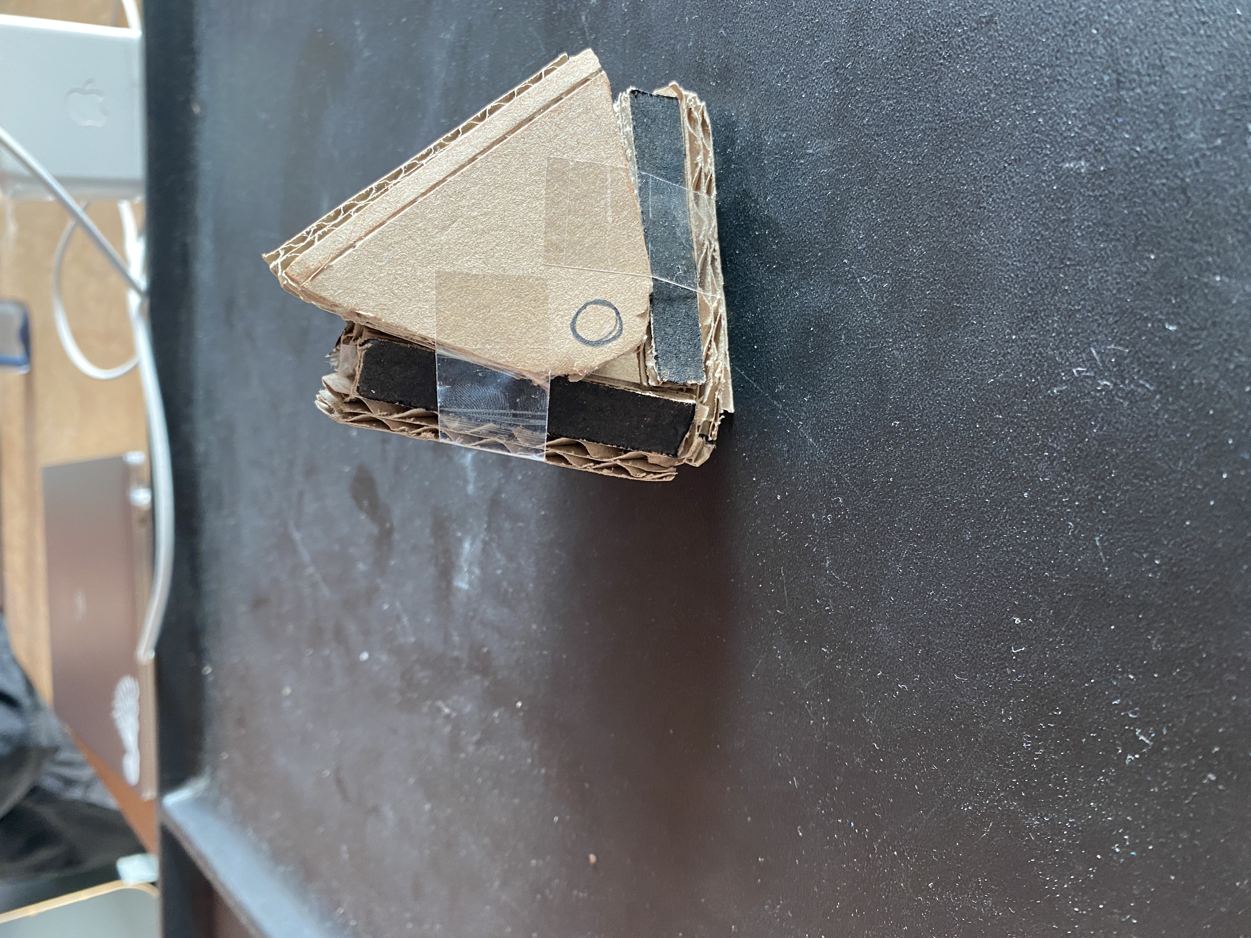 Cardboard Prototype Side with Button