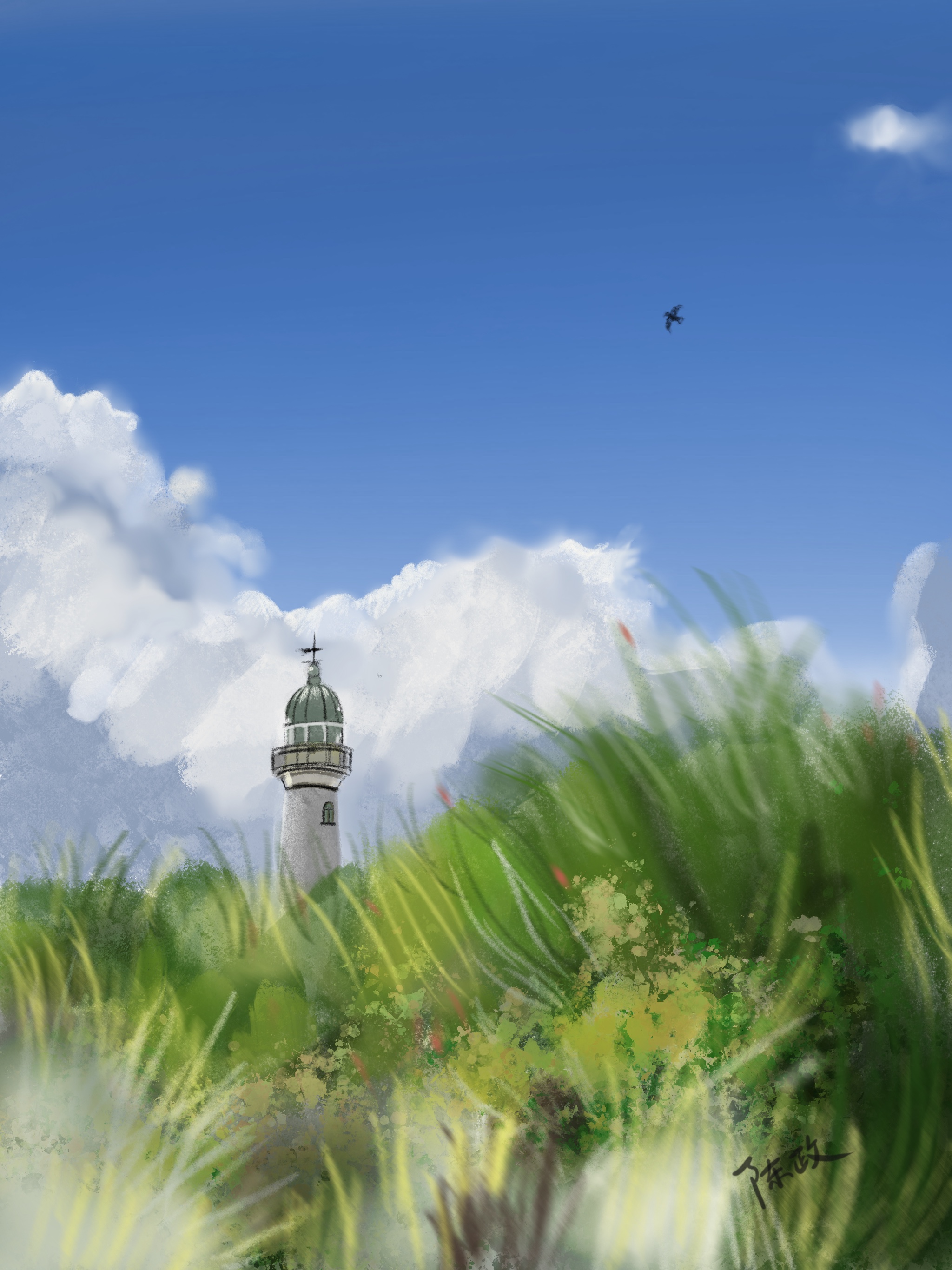 Painting lighthouse