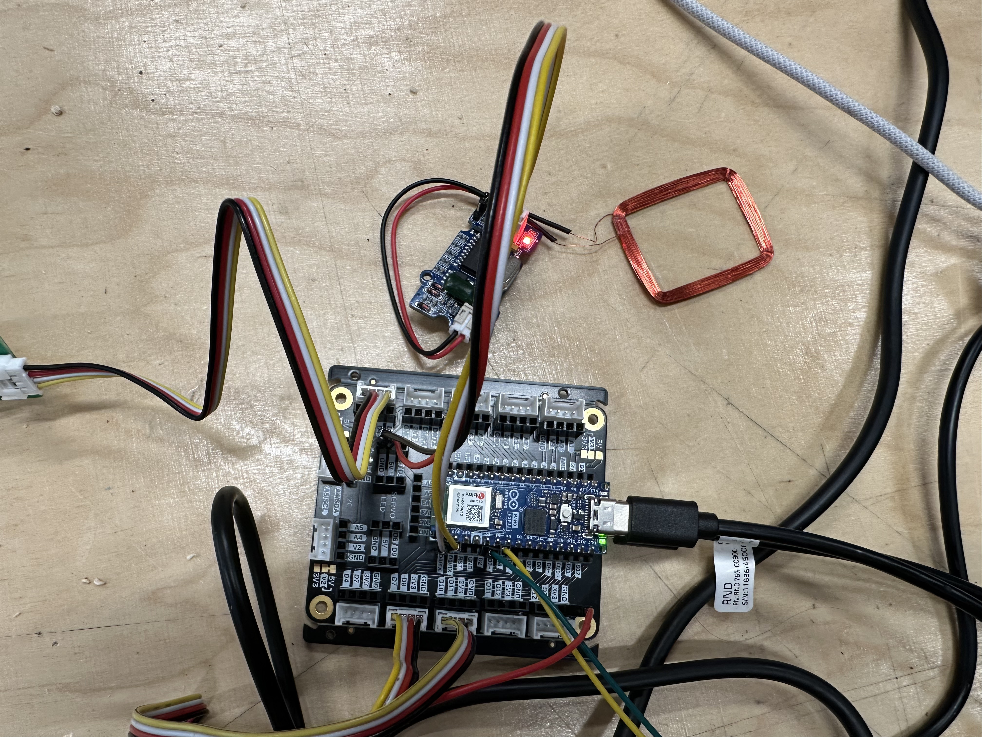RFID reader connection