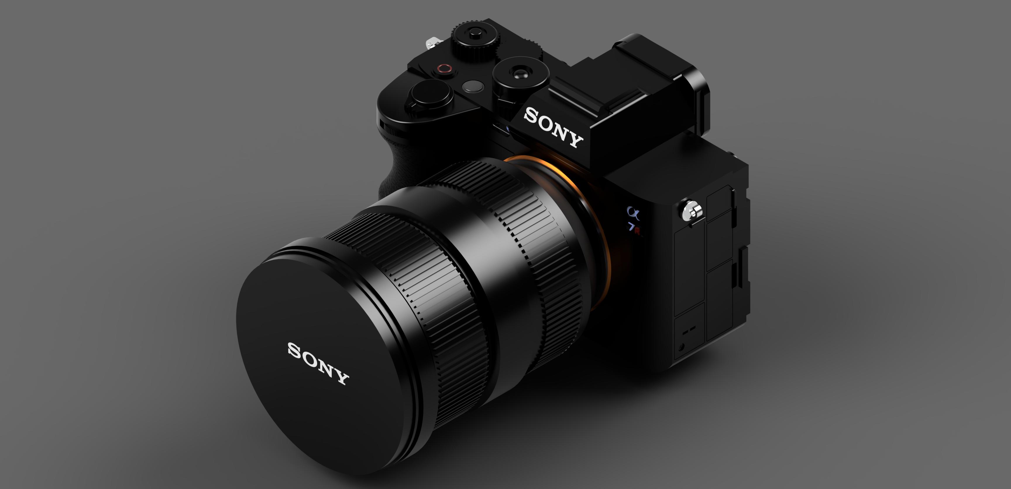 Sony A7r IV - Detailed 3D model created in Fusion 360